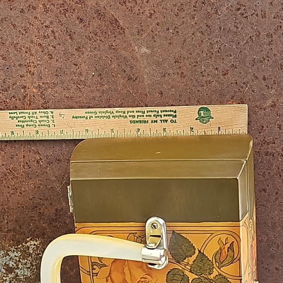 VTG 70s Wooden Handbag - Picture 4 of 16